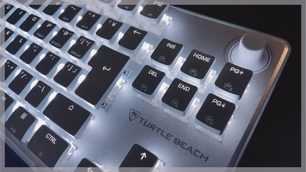 Vulcan II TKL Proの音量ダイヤルと右側のキー